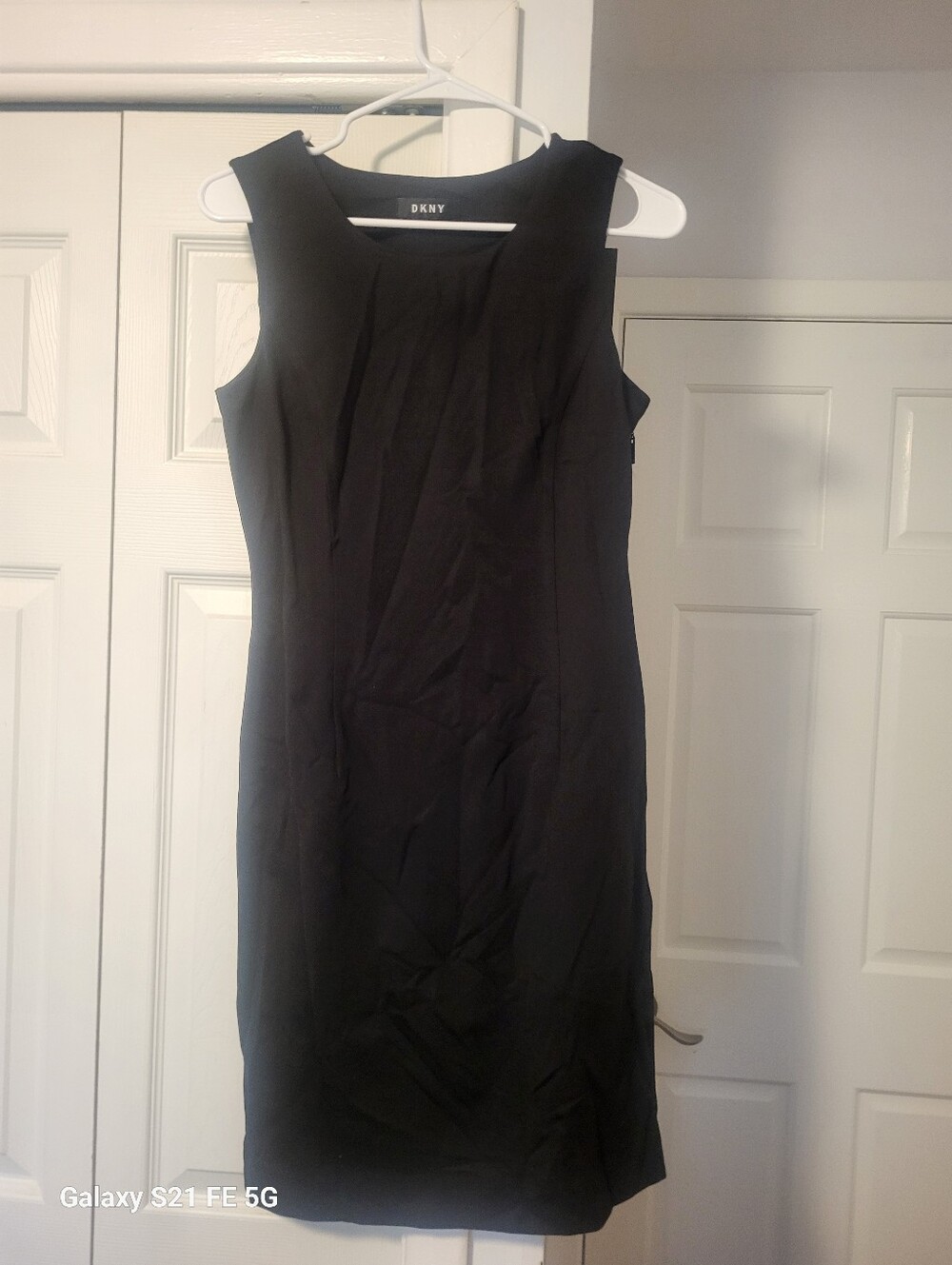 DKNY Black Sleeveless Sheath Dress Black Classic